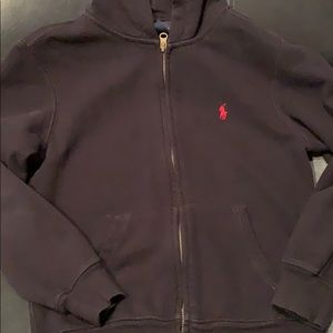 Navy blue polo hoodie